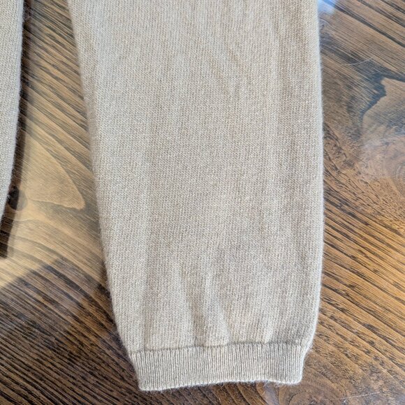 Chanel 2001 01A Light Brown Beige Cashmere Turtleneck Sweater Women FR44 M 8 10 - Picture 9 of 16